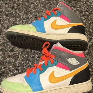 Jordan Kids Multicolor High-Top Sneakers